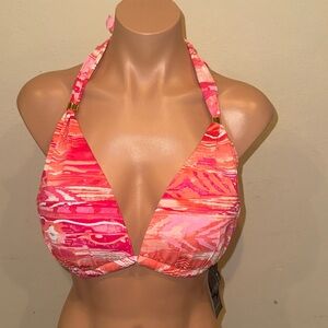 NWT Ralph Lauren bikini top bra size 16 coral